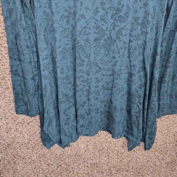 Soft Surroundings Top Womens Small Blue Timely Paisley Print Scoop Neck Tunic - Picture 5 of 7